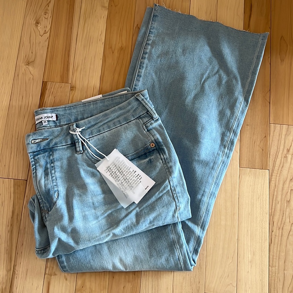 Women’s Dear John Boot cut, light wash denim - Size 31